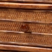 bali & pari Basile Marbled Tortoise Natural Rattan Dresser - 6-Drawer Horizontal Storage Cabinet with Geometric Overlay for Bedroom - BSOWS226-Rattan/Tortoise-6DW-Dresser