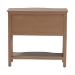 bali & pari Kelila Console Table with Curved Front - 2-Drawer Entryway Table with Open Shelf and Sculpted Apron for Living Room or Hallway - BSOKelila-Antq Brown-Wooden-2DRW-Console Table