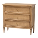bali & pari Karmel Chest - 3-Drawer Storage Chest with Curved Front and Tapered Legs for Bedroom