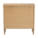 bali & pari Karmel Chest - 3-Drawer Storage Chest with Curved Front and Tapered Legs for Bedroom - BSOKarmel-Antq Beige-Wooden-3DRW-Chest