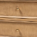 bali & pari Karmel Chest - 3-Drawer Storage Chest with Curved Front and Tapered Legs for Bedroom - BSOKarmel-Antq Beige-Wooden-3DRW-Chest
