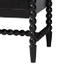 Baxton Studio Brantley Spindle 4-Piece Bedroom Set - Farmhouse Bed Frame with Matching Dresser and 1-Drawer Nightstands, Black, Queen - BSOLesedi-4PC Bedroom Set-Black-Queen-2NS