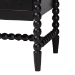 Baxton Studio Brantley Spindle 4-Piece Bedroom Set - Farmhouse Bed Frame with Matching Dresser, Chest, and 1-Drawer Nightstand, Black, Queen - BSOLesedi-4PC Bedroom Set-Black-Queen-1NS