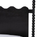 Baxton Studio Brantley Spindle 4-Piece Bedroom Set - Farmhouse Bed Frame with Matching Dresser, Chest, and 1-Drawer Nightstand, Black, Queen - BSOLesedi-4PC Bedroom Set-Black-Queen-1NS