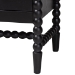 Baxton Studio Brantley Spindle Chest - 4-Drawer Vertical Storage Cabinet with Beaded Frame and Elevated Base for Bedroom, Black - BSOMG9025-Black-4DW-Chest