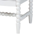Baxton Studio Brantley Spindle 4-Piece Bedroom Set - Farmhouse Bed Frame with Matching Dresser, Chest, and 1-Drawer Nightstand, White, Queen - BSOLesedi-4PC Bedroom Set-White-Queen-1NS