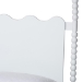 Baxton Studio Brantley Spindle 4-Piece Bedroom Set - Farmhouse Bed Frame with Matching Dresser, Chest, and 1-Drawer Nightstand, White, Queen - BSOLesedi-4PC Bedroom Set-White-Queen-1NS
