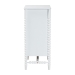 Baxton Studio Brantley Spindle Chest - 4-Drawer Vertical Storage Cabinet with Beaded Frame and Elevated Base for Bedroom, White - BSOMG9025-White-4DW-Chest