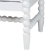 Baxton Studio Brantley Spindle Chest - 4-Drawer Vertical Storage Cabinet with Beaded Frame and Elevated Base for Bedroom, White - BSOMG9025-White-4DW-Chest