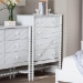 Baxton Studio Brantley Spindle Chest - 4-Drawer Vertical Storage Cabinet with Beaded Frame and Elevated Base for Bedroom, White - BSOMG9025-White-4DW-Chest