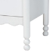 Baxton Studio Hoffman 4-Piece Scalloped Bedroom Set - Farmhouse Bed Frame with Matching Dresser and 2-Drawer Nightstands, White, Queen - BSOEnitan-4PC Bedroom Set-White-Queen-2NS