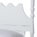 Baxton Studio Hoffman 4-Piece Scalloped Bedroom Set - Farmhouse Bed Frame with Matching Dresser and 2-Drawer Nightstands, White, Queen - BSOEnitan-4PC Bedroom Set-White-Queen-2NS