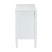 Baxton Studio Hoffman Dresser - 6-Drawer Horizontal Storage Cabinet with Scalloped Apron and Turned Legs for Bedroom, White - BSOMG9022-White-6DW-Dresser