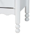 Baxton Studio Hoffman Chest - 4-Drawer Vertical Storage Cabinet with Scalloped Apron and Turned Legs for Bedroom, White - BSOMG9022-White-4DW-Chest