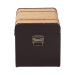 Baxton Studio Manton Storage Trunk - Decorative Storage Chest with Hinged Top and Woven Exterior for Living Room or Bedroom - BSOJY25B016-Large-Wooden Trunk