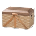Baxton Studio Kande Storage Trunk - Decorative Storage Chest with Hinged Top and Woven Exterior for Living Room or Bedroom - BSOJY25B018-Large-Wooden Trunk