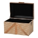 Baxton Studio Kande Storage Trunk - Decorative Storage Chest with Hinged Top and Woven Exterior for Living Room or Bedroom - BSOJY25B018-Large-Wooden Trunk