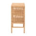 bali & pari Vivan Natural Rattan Storage Cabinet - 2-Tier Handwoven Wicker Accent Cabinet with Double Doors and Elevated Base, Natural Brown - BSOVivan-SVN2630A-Natural-Cabinet