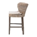bali & pari Niesha Kubu Rattan Counter Stool with Cushion - Handwoven Wicker Accent Stool with Flared Arms Design for Kitchen Island - BSOMD-39928-Luca Grey/NT Rattan-Cushion-CS