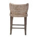 bali & pari Niesha Kubu Rattan Counter Stool with Cushion - Handwoven Wicker Accent Stool with Flared Arms Design for Kitchen Island - BSOMD-39928-Luca Grey/NT Rattan-Cushion-CS