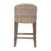 bali & pari Lara Kubu Rattan Counter Stool with Cushion - Handwoven Wicker Accent Stool with Wingback Design for Kitchen Island - BSOMD-39929-Dirgahayu Grey/NT Rattan-Cushion-CS