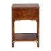 bali & pari Basile Marbled Tortoise Natural Rattan End Table - Handwoven Wicker Accent Table with Geometric Overlay Drawer and Open Shelf for Living Room - BSOWS220-Rattan/Tortoise-Side Table