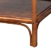 bali & pari Basile Marbled Tortoise Natural Rattan End Table - Handwoven Wicker Accent Table with Geometric Overlay Drawer and Open Shelf for Living Room - BSOWS220-Rattan/Tortoise-Side Table