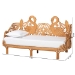 bali & pari Aves Natural Rattan Daybed with Decorative Flamingo Frame - Handwoven Wicker Lounge Bed with Boho Coastal Frame for Living Room, Bedroom, or Sunroom, Twin - BSOAves-Light Honey Rattan No Mattress-Daybed