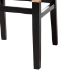 bali & pari Lesia Natural Rattan Dining Chair with Cushion - Handwoven Wicker Side Chair with Mahogany Wood Frame, Coastal Boho Style Seating for Kitchen or Dining Room, Espresso Brown - BSOLesia-MDN-Dark Brown-Cushion-DC