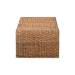 bali & pari Alda Handwoven Seagrass Coffee Table - Rustic Wicker Waterfall Accent Table for Living Room or Sunroom - BSOAlda-Light Honey Rattan-Coffee Table