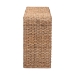 bali & pari Alda Handwoven Seagrass Console Table - Rustic Wicker Waterfall Accent Table for Living Room, Hallway, or Entryway - BSOAlda-Light Honey Rattan-Console Table