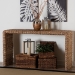 bali & pari Alda Handwoven Seagrass Console Table - Rustic Wicker Waterfall Accent Table for Living Room, Hallway, or Entryway - BSOAlda-Light Honey Rattan-Console Table