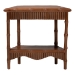 bali & pari Alessa Mahogany Wood Console Table - Fluted Wood Accent Table with Bamboo Motif and Two-Tier Display for Living Room, Entryway, or Hallway, 32 in. - BSOAlessa-Light Brown Wooden-32in-Console Table