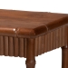 bali & pari Alessa Mahogany Wood Console Table - Fluted Wood Accent Table with Bamboo Motif and Two-Tier Display for Living Room, Entryway, or Hallway, 32 in. - BSOAlessa-Light Brown Wooden-32in-Console Table