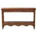bali & pari Alessa Mahogany Wood Console Table - Fluted Wood Accent Table with Bamboo Motif and Two-Tier Display for Living Room, Entryway, or Hallway, 54 in. - BSOAlessa-Light Brown Wooden-54in-Console Table