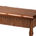 bali & pari Alessa Mahogany Wood Console Table - Fluted Wood Accent Table with Bamboo Motif and Two-Tier Display for Living Room, Entryway, or Hallway, 54 in. - BSOAlessa-Light Brown Wooden-54in-Console Table