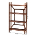 bali & pari Basile Marbled Tortoise Rattan 4-Tier Wall Display Shelf - Decorative Floating Wicker Storage Organizer for Living Room, Bedroom, or Entryway - BSOWS198-Tortoise Rattan-Shelf