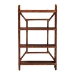 bali & pari Basile Marbled Tortoise Rattan 4-Tier Wall Display Shelf - Decorative Floating Wicker Storage Organizer for Living Room, Bedroom, or Entryway - BSOWS198-Tortoise Rattan-Shelf