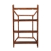 bali & pari Basile Marbled Tortoise Rattan 4-Tier Wall Display Shelf - Decorative Floating Wicker Storage Organizer for Living Room, Bedroom, or Entryway - BSOWS198-Tortoise Rattan-Shelf