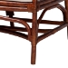 bali & pari Aella Marbled Tortoise Natural Rattan Loveseat Bench with Cushion - Handcrafted Boho Style Settee with Open Back and Curved Arms for Living Room, Entryway or Sunroom - BSOAmadea-Tortoise/Rattan-Cushion-Sofa