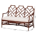 bali & pari Aella Marbled Tortoise Natural Rattan Loveseat Bench with Cushion - Handcrafted Boho Style Settee with Open Back and Curved Arms for Living Room, Entryway or Sunroom - BSOAmadea-Tortoise/Rattan-Cushion-Sofa