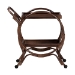 bali & pari Selah Natural Rattan Kitchen Cart - Handwoven Wicker 2-Tier Mobile Serving Cart with Tray Top - BSOWS233-Coffee Bean/Rattan-Cart
