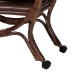 bali & pari Selah Natural Rattan Kitchen Cart - Handwoven Wicker 2-Tier Mobile Serving Cart with Tray Top - BSOWS233-Coffee Bean/Rattan-Cart