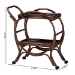 bali & pari Selah Natural Rattan Kitchen Cart - Handwoven Wicker 2-Tier Mobile Serving Cart with Tray Top - BSOWS233-Coffee Bean/Rattan-Cart