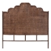 bali & pari Raphaela Natural Rattan Standalone Headboard - Handwoven Wicker Panel Headboard with Stepped Detailing, King - BSOWS238-Coffee Bean/Rattan-HB-King
