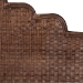bali & pari Raphaela Natural Rattan Standalone Headboard - Handwoven Wicker Panel Headboard with Stepped Detailing, King - BSOWS238-Coffee Bean/Rattan-HB-King