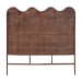 bali & pari Einya Natural Rattan Standalone Headboard - Handwoven Wicker Panel Headboard with Wavy Scalloped Top, King - BSOWS240-Coffee Bean/Rattan-HB-King
