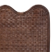 bali & pari Einya Natural Rattan Standalone Headboard - Handwoven Wicker Panel Headboard with Wavy Scalloped Top, King - BSOWS240-Coffee Bean/Rattan-HB-King