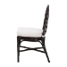 bali & pari Niven Natural Rattan Dining Chair with Cushion - Handwoven Wicker Accent Chair with Banana Leaf Backrest Design for Kitchen or Dining Room - BSONiven-Rattan/Coffee Bean-Cushion-DC