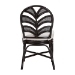 bali & pari Niven Natural Rattan Dining Chair with Cushion - Handwoven Wicker Accent Chair with Banana Leaf Backrest Design for Kitchen or Dining Room - BSONiven-Rattan/Coffee Bean-Cushion-DC